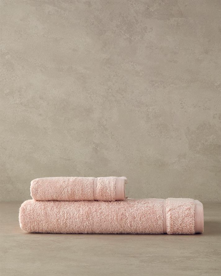 Leafy Bamboo Face Towel 50x90 cm Pink