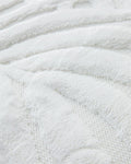 Leafy Joy Cotton Bath Mat Set Ecru