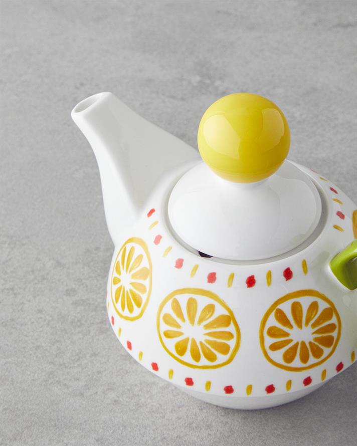 Lemon New Bone China Teapot 400 ml Yellow