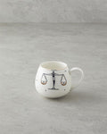 Libra New Bone China Mug 325 ml Black-White-Gold