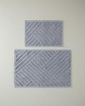 Linea Cotton Curl Bath Mat Set Grey