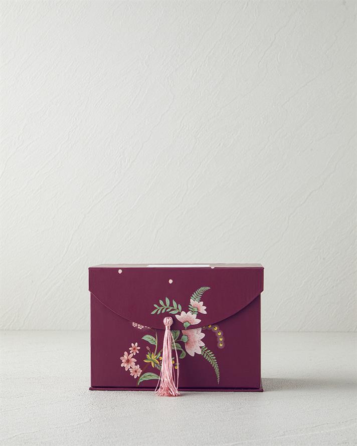 Loly New Bone China Mug 460 ml Burgundy