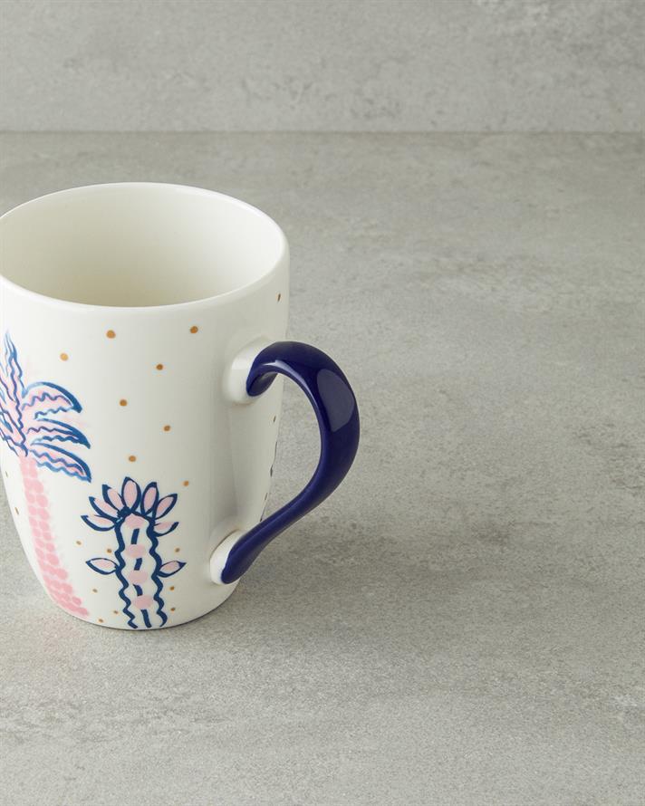 Love Adore New Bone China Mug Pink - Blue