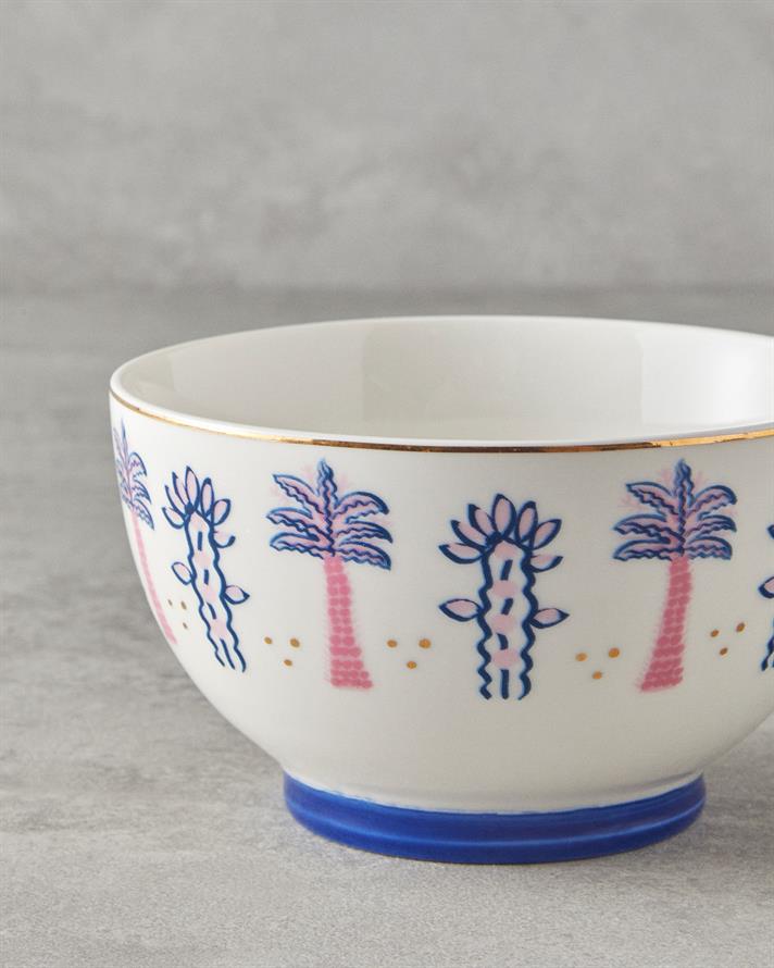 Love Fantasy New Bone China Bowl Pink - Blue