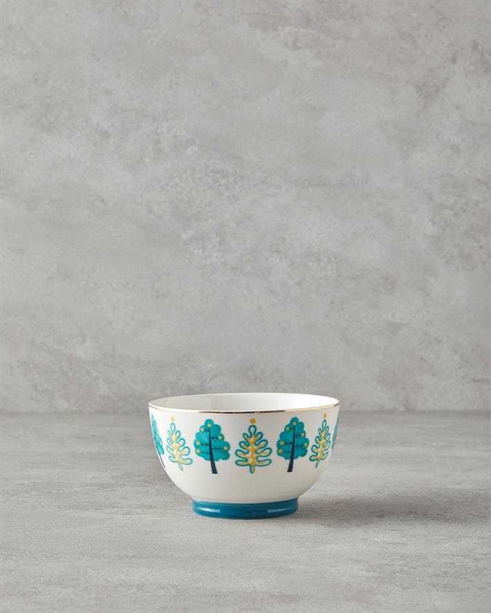 Love Jungle New Bone China Bowl Green