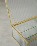 Luxury Glass Decorative Box Gold