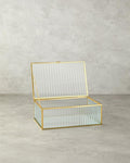 Luxury Glass Decorative Box Gold