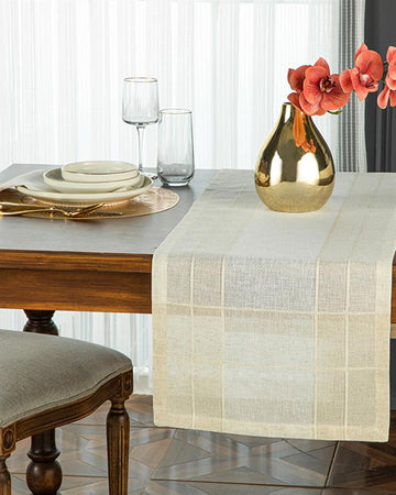 Luxe Linen Runner Beige