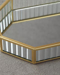 Luxury Glass Decorative Tray Gold