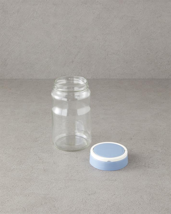 Manor Glass Jar 1700 ml Blue