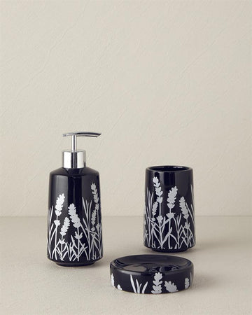 Marcy 3-Piece Bathroom Set Black