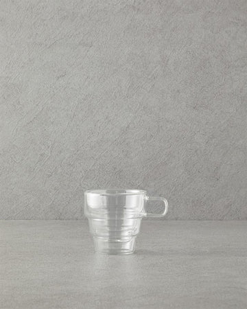 Margo Borosilkat Glass Double Walled Mug Transparent