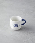 Marinique Stoneware Set of 6 Coffee Cups 130 ml Blue