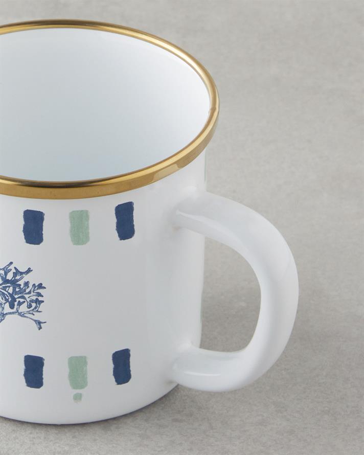Mariscopia Enamel Mug 350 ml Blue-green