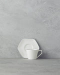 Marlin Bone Porcelain Coffee Cup Set 12 Pieces 6 Seater Silver