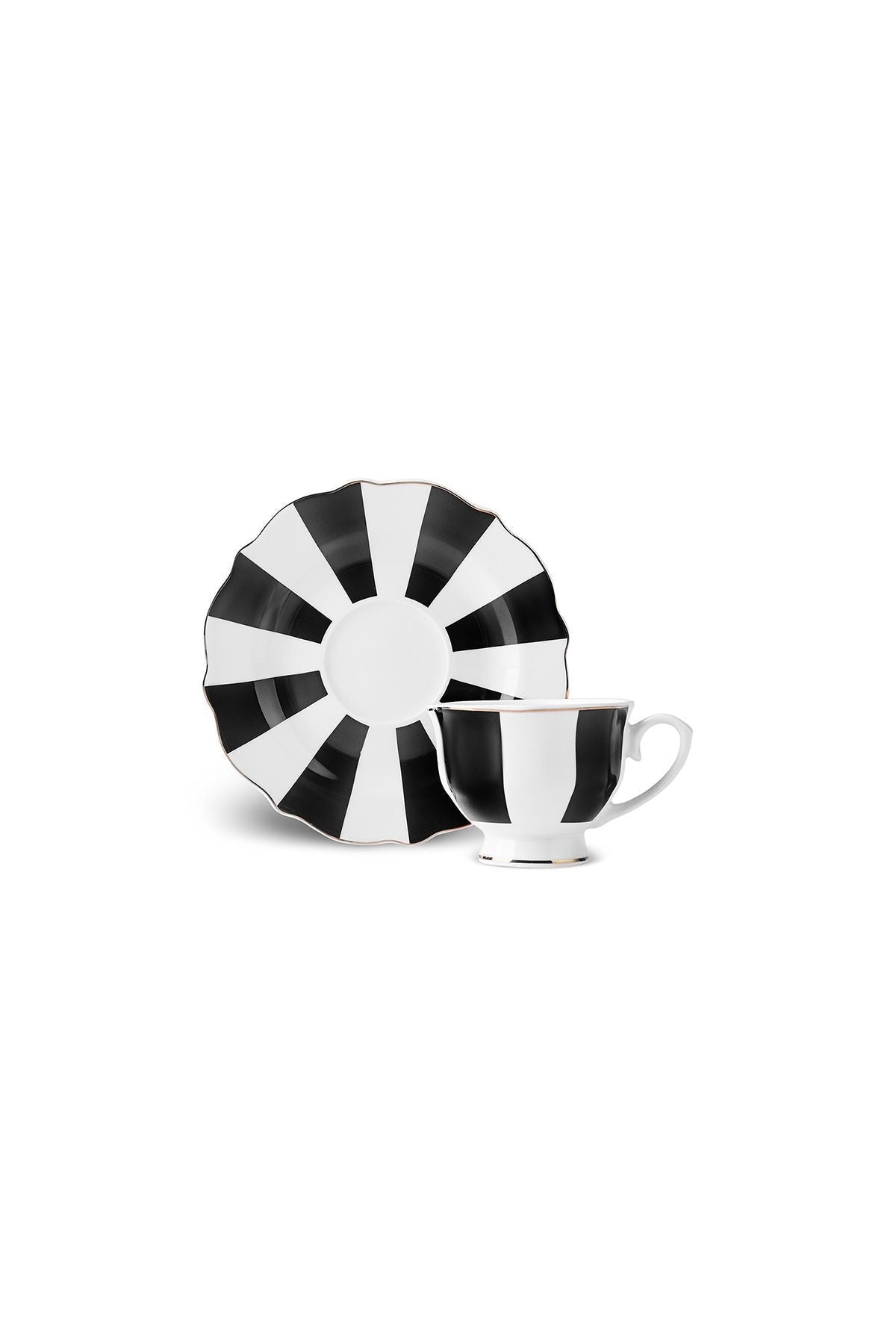 New Romantic Thick Stripe ONE Coffee Cup 90 ml Black - Black - 797093987