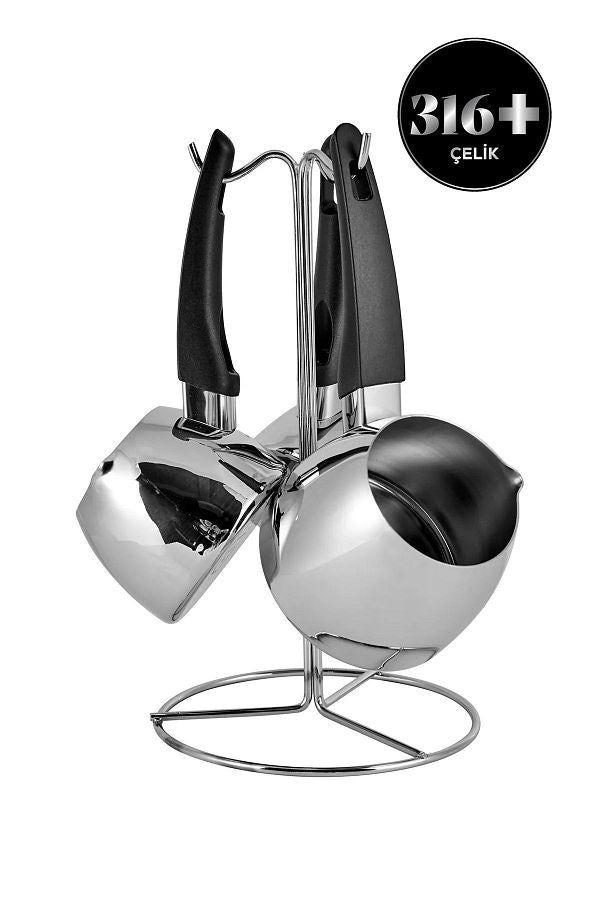 Karaca Tokyo 3ply Powersteel 316 Steel Coffee Pot Set - EGY54367119160