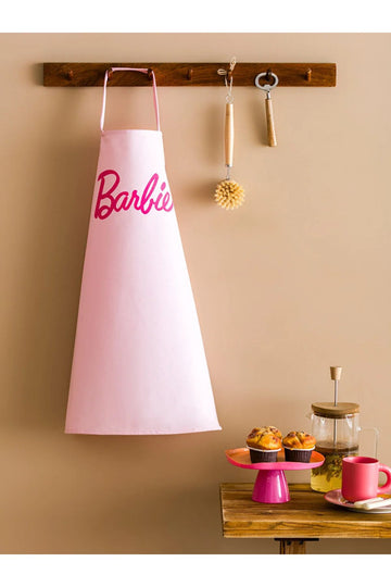 LC Waikiki - LCW HOME Barbie Printed Girls' Kitchen Apron - Pink