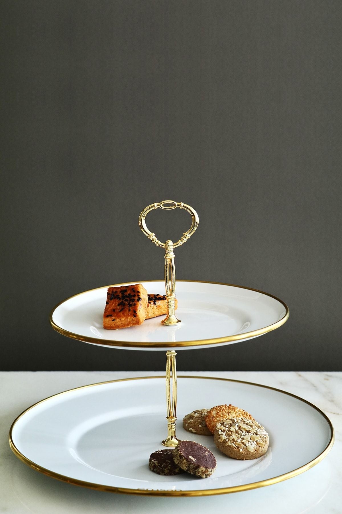 Öztrend Troy Enamel Fold Cookie Holder White Store New Model Pattern 976748 - EGY49853119802