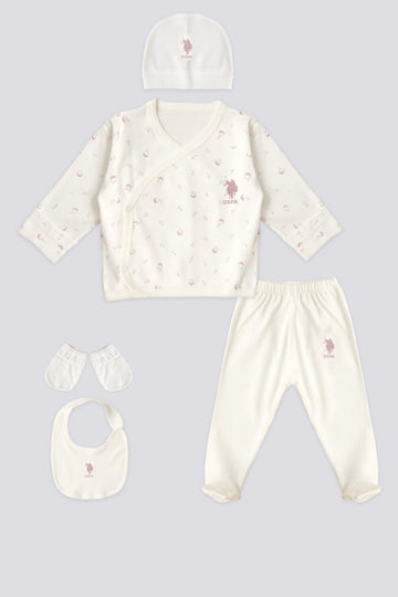 Baby Girl White Set of 5 Pcs - 0-3 - White - 50303664001