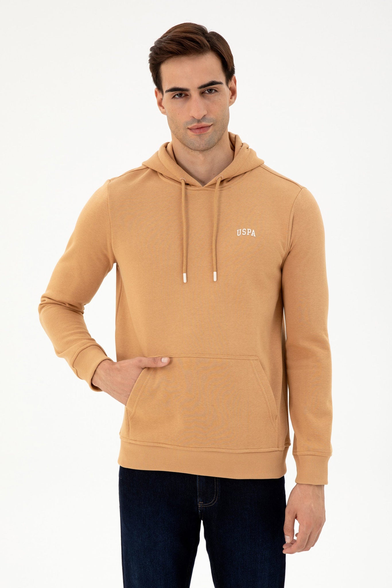 Men's Camel Basic Sweatshirt - X-Large - EGY39982120143
