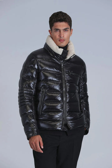 Mark Goose Down Coat Men Black - 52 - EGY89728120130