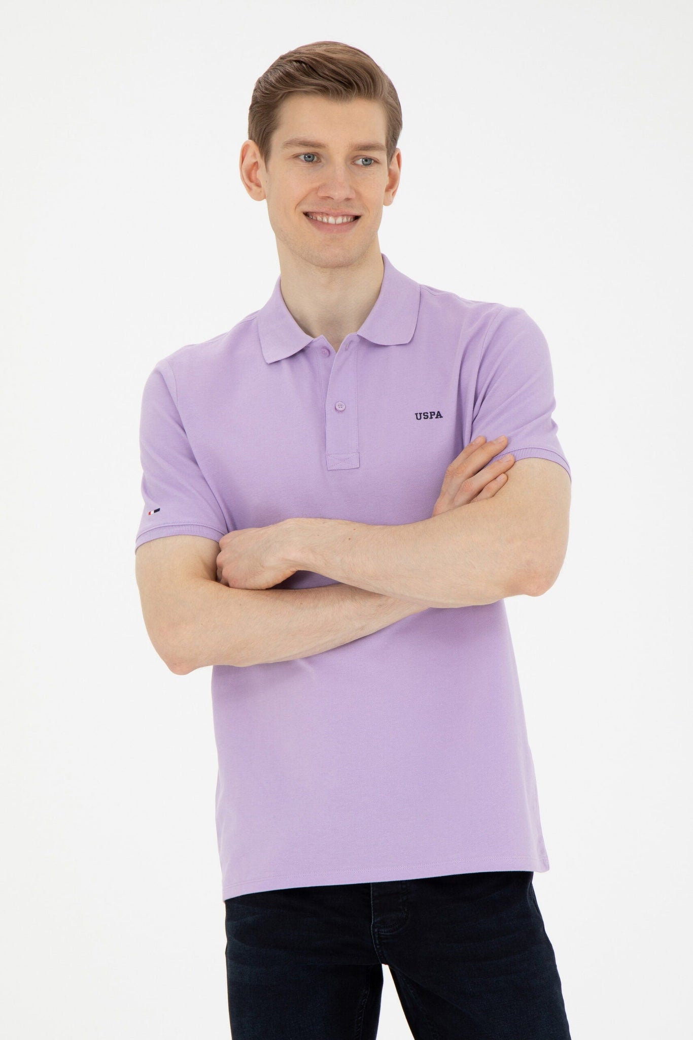 Men's Lilac Basic T-Shirt - Large - EGY89828120203