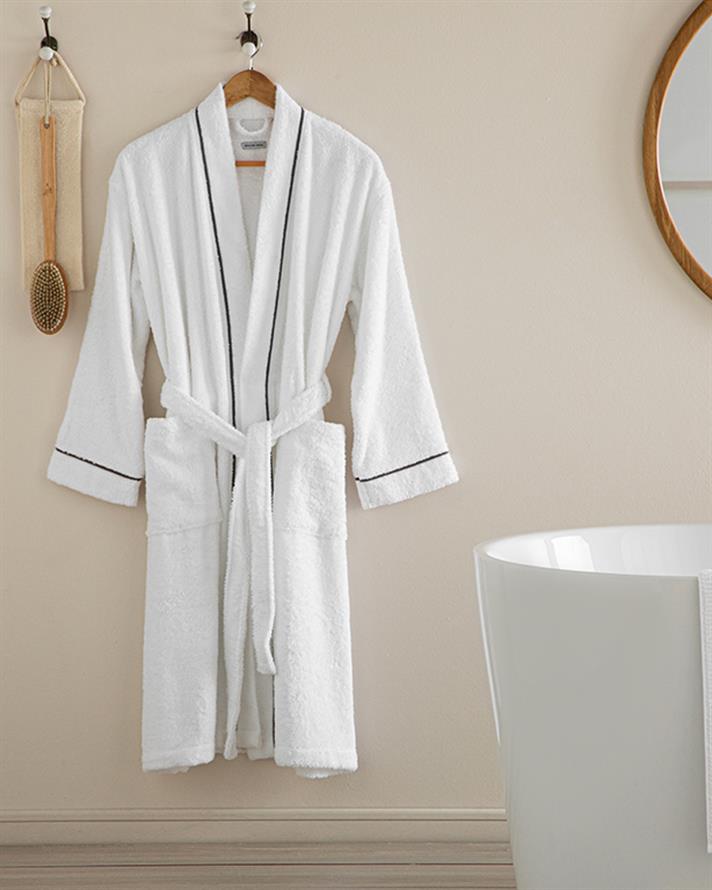 Melinda Bamboo Bathrobe White