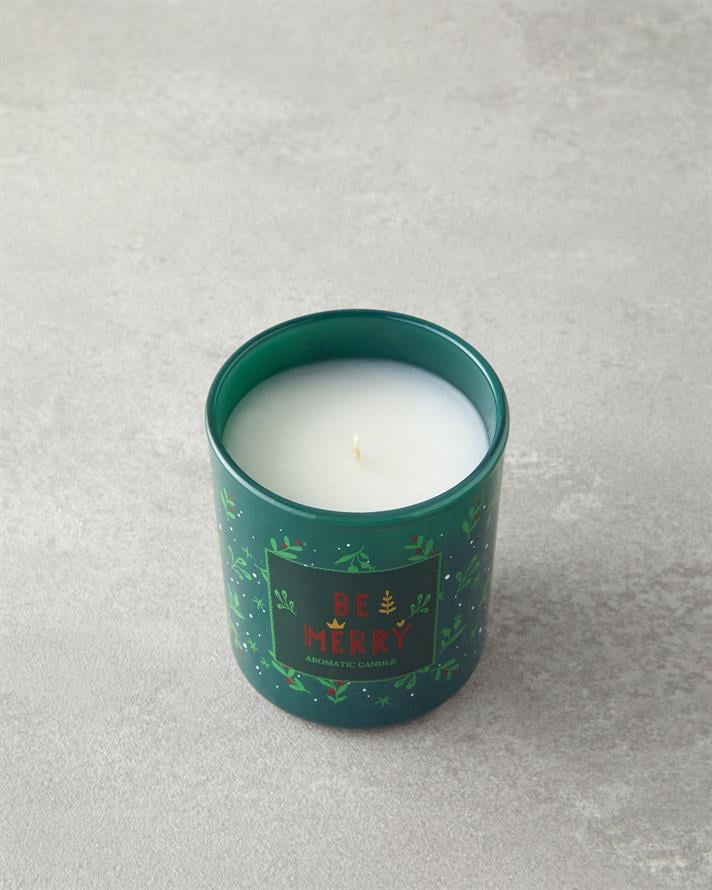Merry Merry Glass 2 pcs and Candle Christmas Mug 250 ml Red - Green