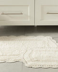 Mia Cotton Bath Mat Set Cream