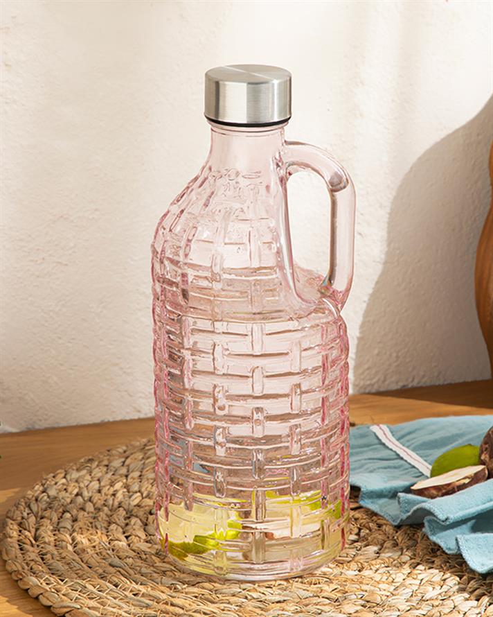 Micale Glass Bottle Pink