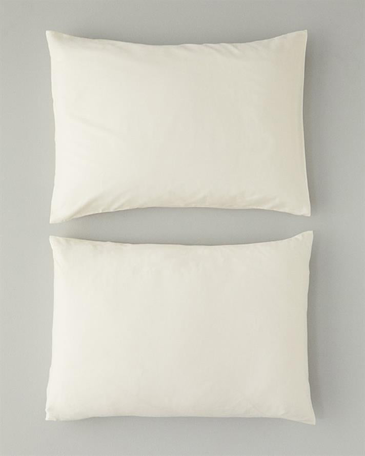 Micell Cotton Satin 2-Piece Pillowcase Ivory