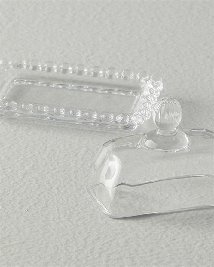 Miny Glass Snack Holder Transparent