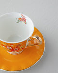 Miranda New Bone China 4 Pieces 2 Seater Cup Set 220 ml Orange