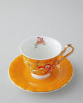 Miranda New Bone China 4 Pieces 2 Seater Cup Set 220 ml Orange