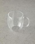 Misty Borosilkat Glass Double Walled Mug Transparent