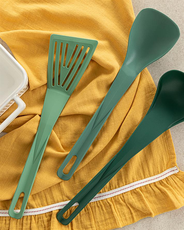 Mix Me Plastic 3 Piece Serving Set Green