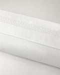 Modello Cotton Satin Embroidered Double Bed Linen Set White