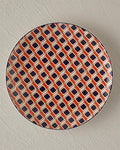 Modern Cube Bone Porcelain Cake Plate 20 cm Orange