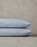 Modern Strip 2 Piece Pillowcase Blue