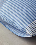 Modern Strip 2 Piece Pillowcase Blue