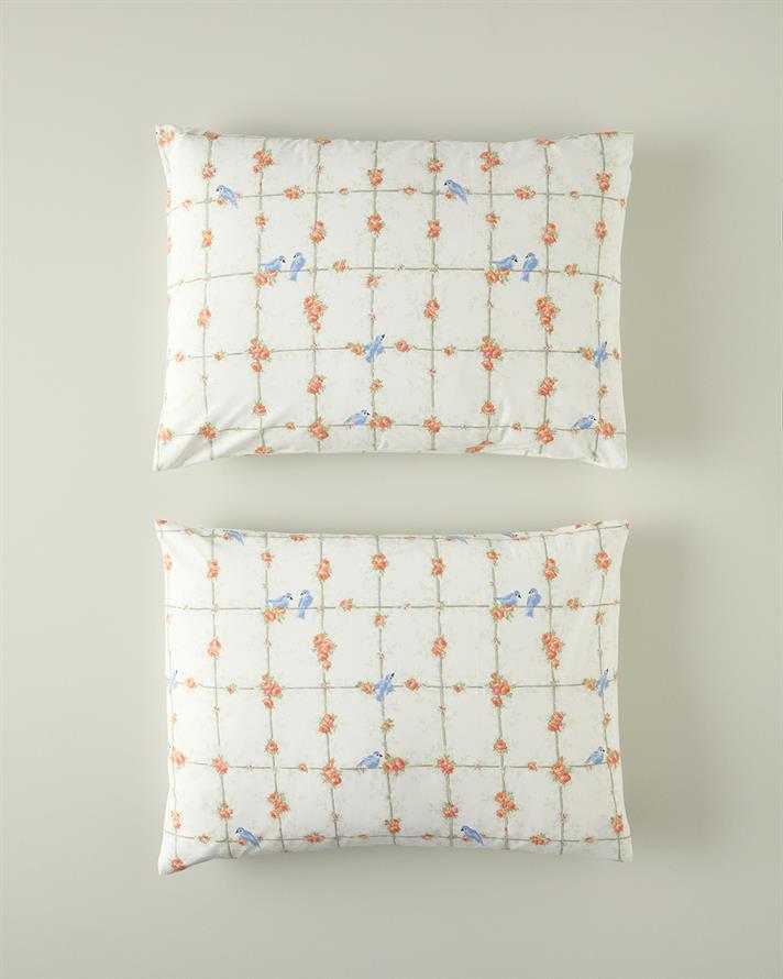 Mystery Birds 2-Pack Pillowcase Green