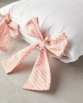 Mystic Rose Combination Cotton Lace-up 2 Piece Pillowcase Orange