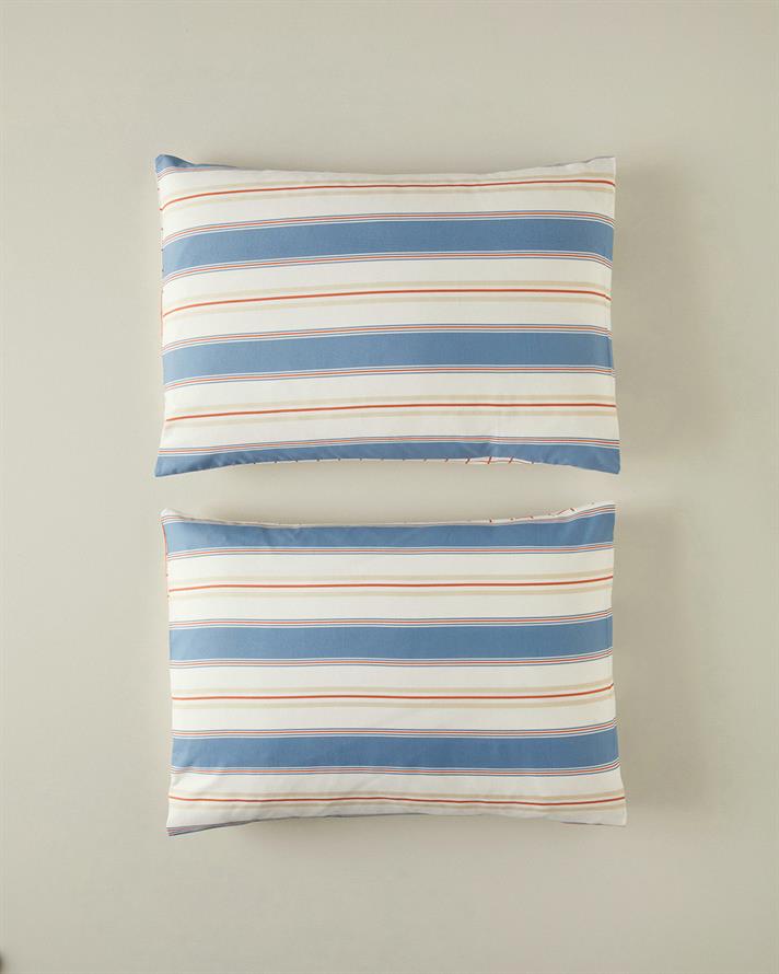 Natural Lines 2-Pack Pillowcase Blue