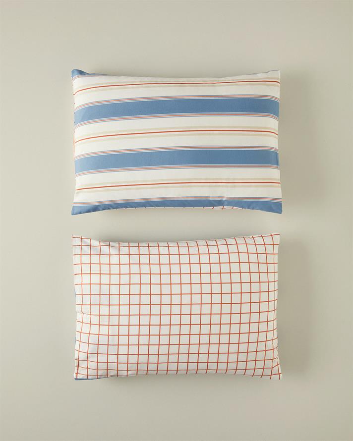 Natural Lines 2-Pack Pillowcase Blue