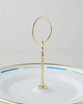 Nautical Enamel Floor Service 21x29 cm Blue