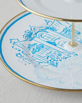 Nautical Enamel Floor Service 21x29 cm Blue