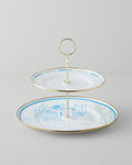 Nautical Enamel Floor Service 21x29 cm Blue