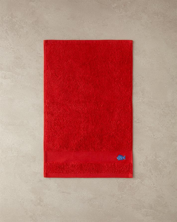 Nemo Cotton Embroidered Hand Towel 30x45 cm Red