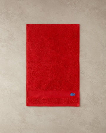 Nemo Cotton Embroidered Hand Towel 30x45 cm Red